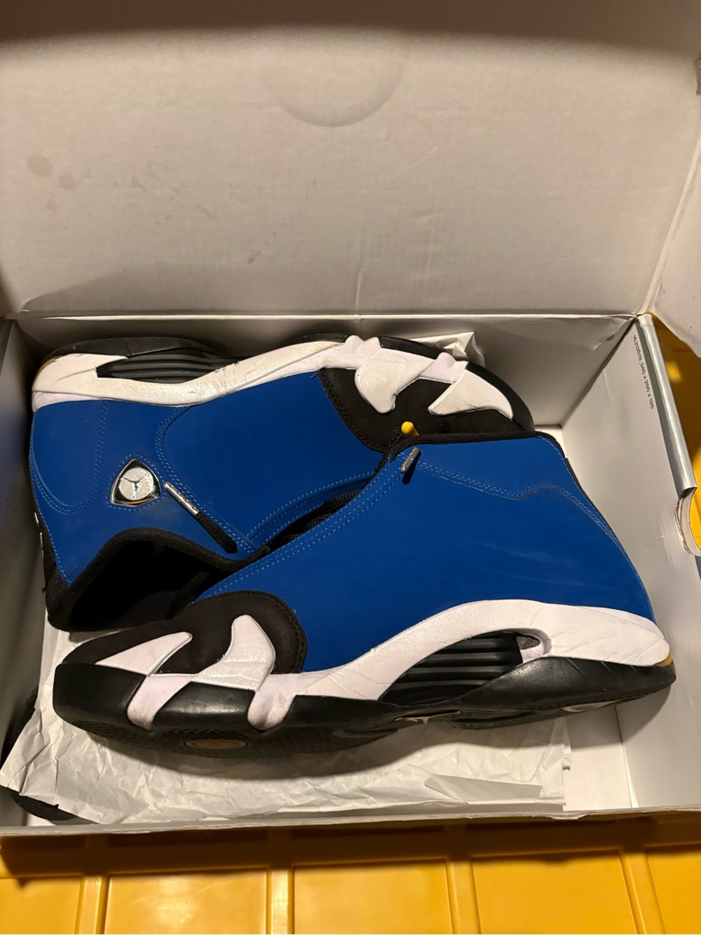 Jordan Men’s Royal Blue and Black Basketball Sneakers
